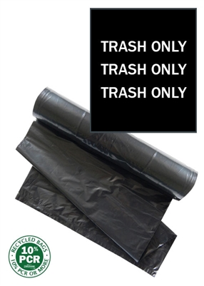 ClearStream Trash Bags (Black with White Print)