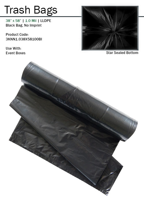 Event Box Liners, heavy duty trash box bags, black heavy duty trash box  liners, 55 gallon event trash box bags