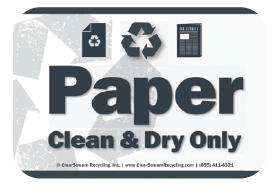 DS Decal â€“ 2 Pack  <br>Paper Clean & Dry Only