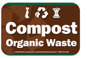 DS Decal â€“ 2 Pack  <br>Compost Organic Waste